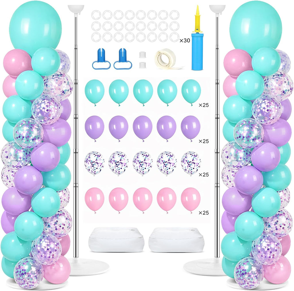 2 sets adjustable balloon column stand kit with, main product view