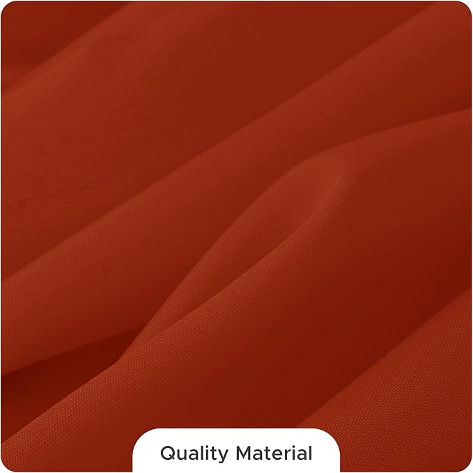 Fitable 8 Pack Rectangle Tablecloths: Stain Resistant Wrinkle Free Fall Table Clothes, Washable Reusable Polyester Table Covers for Wedding Thanksgiving Party Birthday Banquet(Rust, 70x108 Inch)