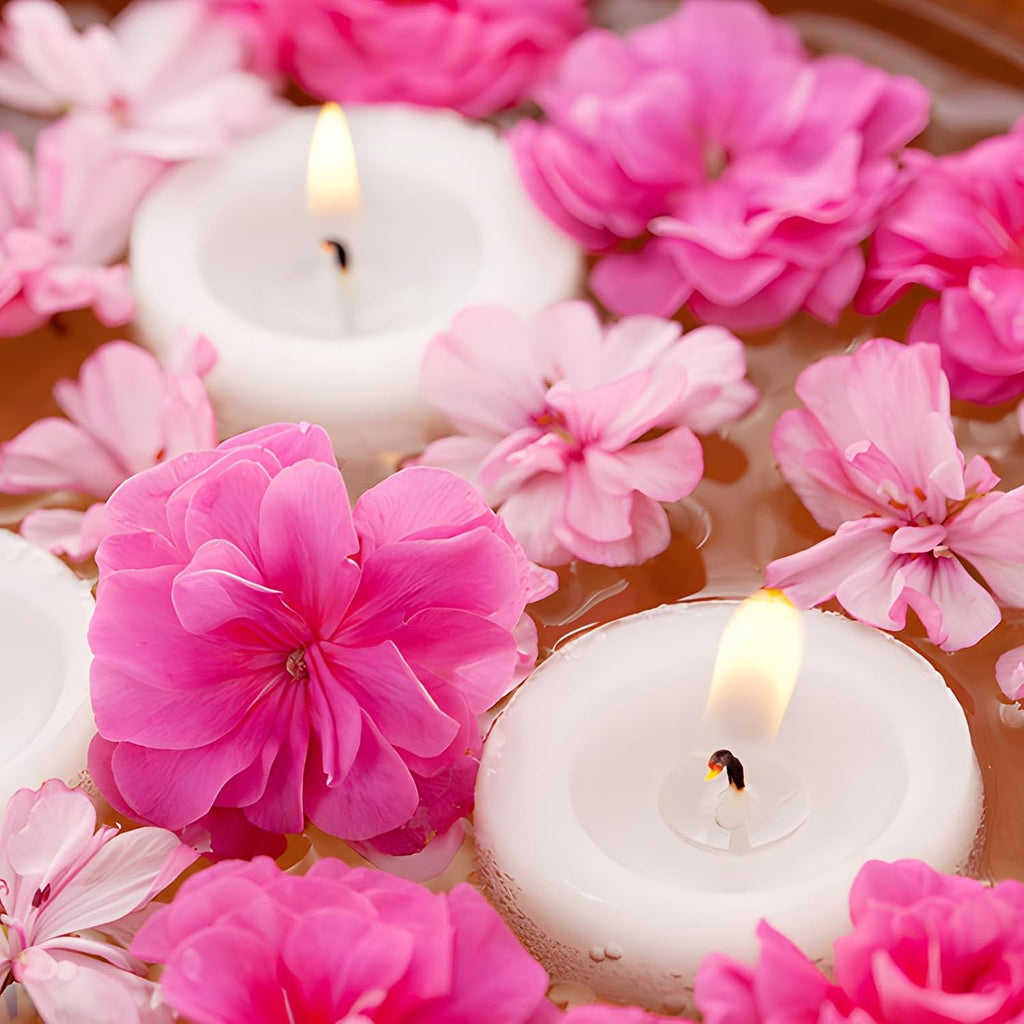 White Floating Candles-3 Inch Unscented Dripless Wax 13-15 Hours Burning,36 Pack for Centerpieces Floating Candles, for Cylindrical Vases, Swimming Pool,Restaurant,Wedding,Party Decoration