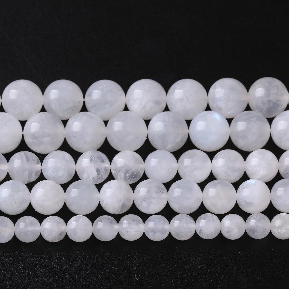 10mm natural stone white moonstone gemstone semi precious, main product view