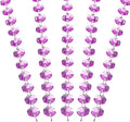PATIKIL 14 mm Crystal Garland Strands, 16.4 Ft Acrylic Octagon Chandelier Bead Chains String for DIY Craft Wedding Party Home Decorative Jewelry Making, Purple