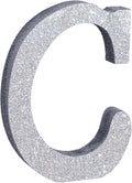 TONIFUL 8 Inch Silver Glitter Letter C Table Centerpiece A-Z Silver Birthday Party Decorations,Silver Alphabet C for Birthday,Chrismas,Graduation,Bridal Shower,Wedding,Anniversary Party Supplies