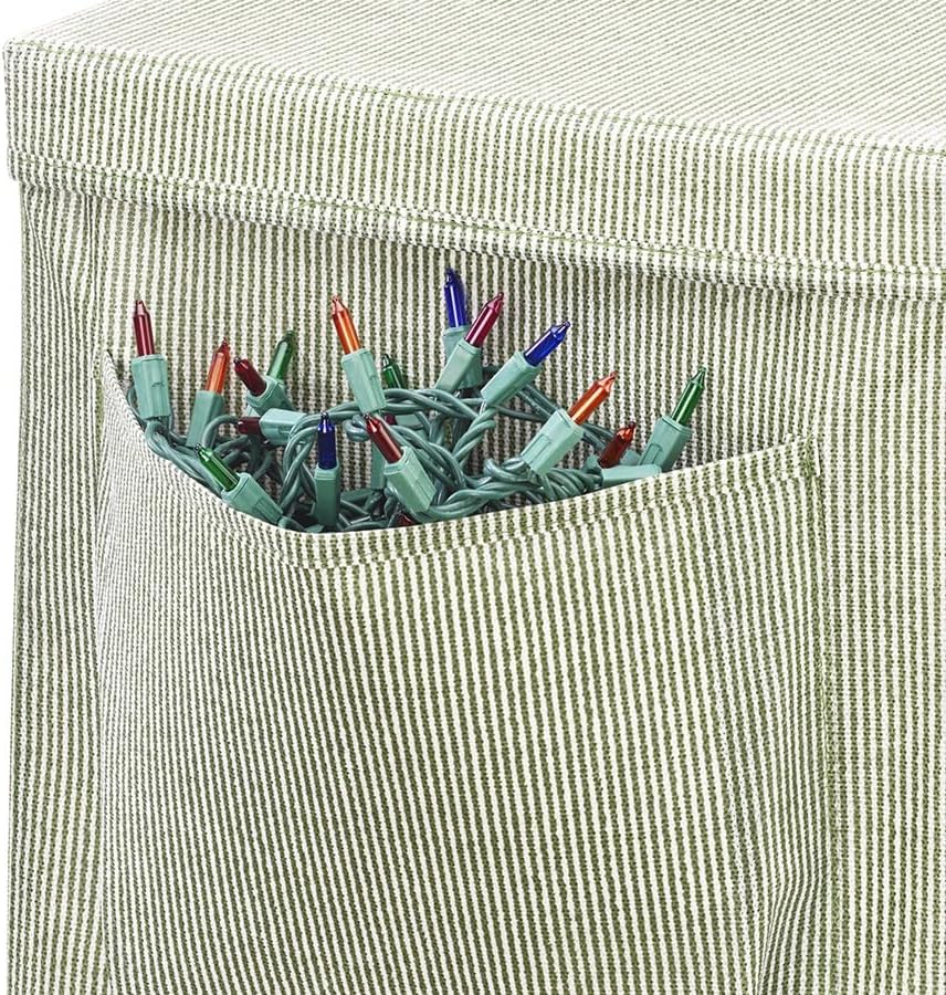 Whitmor Christmas & Holiday Ornament Storage Box - 64 Section Ornament Storage Box - Stripe