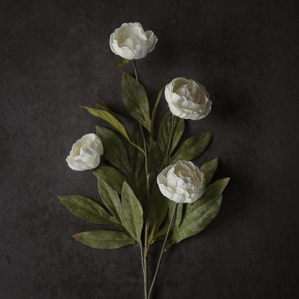 juxdp 6 pcs 27" artificial peony silk flower, close-up detail