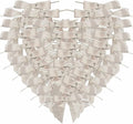 50pcs 2-1/2" Metallic Satin Silver Bows for Crafts Pretaied Christmas Bows with Twist Ties Hot Cut Tails for Christmas Decoration (Silver)