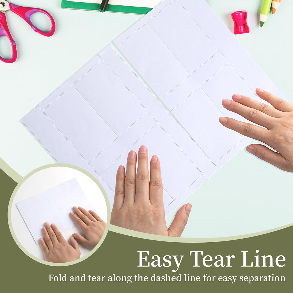 Printable Place Cards 2" x 3.5" 160 Pcs | Goefun White Tent Card 65lb Blank Name Cards for Table Setting, Wedding, Dinner Party & Metting