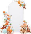 Wedding Arch Cover 5FT Arch Backdrop Cover Spandex Fitted Arch Cover for Round Top Chiara Backdrop Stand Covers for Wedding Birthday Party Baby Shower Banquet Ceremony Decoration