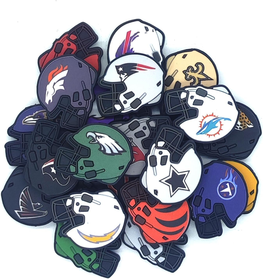 yokushi 32 pcs football silicone focal beads for, main product view