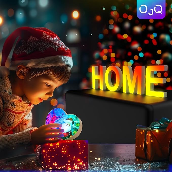 OJQ Light Up Letters LED Letter - Bedroom Lighted Colorful Alphabet Letter Music Sync Color Change - Christmas Birthday Gifts for Girl - Teen Girls Room Decor Gifts Party Home Wall Bedroom Decor