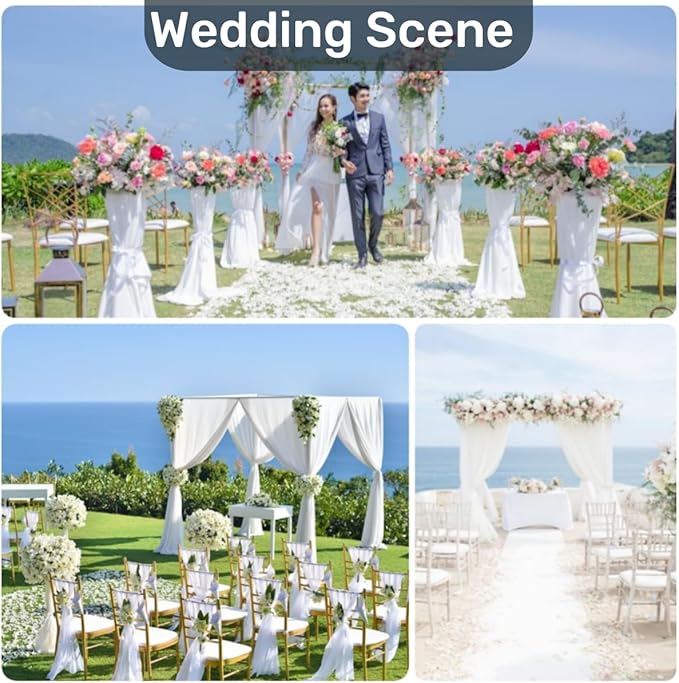 Portable Pipe and Drape Heavy Duty Backdrop Stand, ADJ Metal Frame and Heavy Metal Base for Wedding, Birthday Party, Photography Backdrop (Tall(4-10FT) & CrossPipe-10FT)