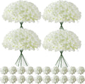 faux white hydrangea artificial flowers bulk fake flowers, main product view