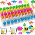 60PCS Small Hatching Dinosaur Eggs for Dinosaur Birthday Party Favors Goodie Bag Stuffers Classroom Carnival Prizes Bulk Non Candy Treats Pinata Fillers Novelty Grow in Water Dino Egg with Toys Inside