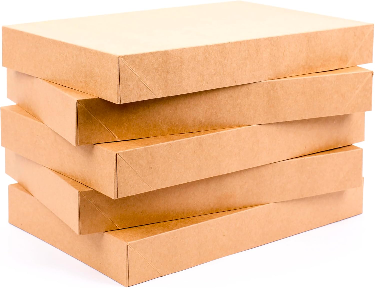 Hallmark Medium Gift Boxes with Lids (5 Shirt Boxes, Kraft) for Birthdays, Graduations, Christmas, Weddings, Bridal Showers,(Pack of 2)