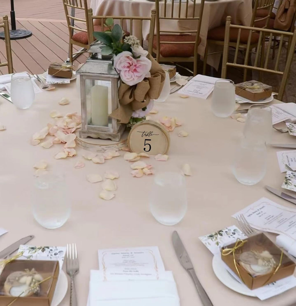 Wooden Table Numbers, 1-10 Wedding Table Numbers, Table Numbers 1-10 Perfect for Centerpiece, Wedding Reception, Decoration, Party, Anniversary