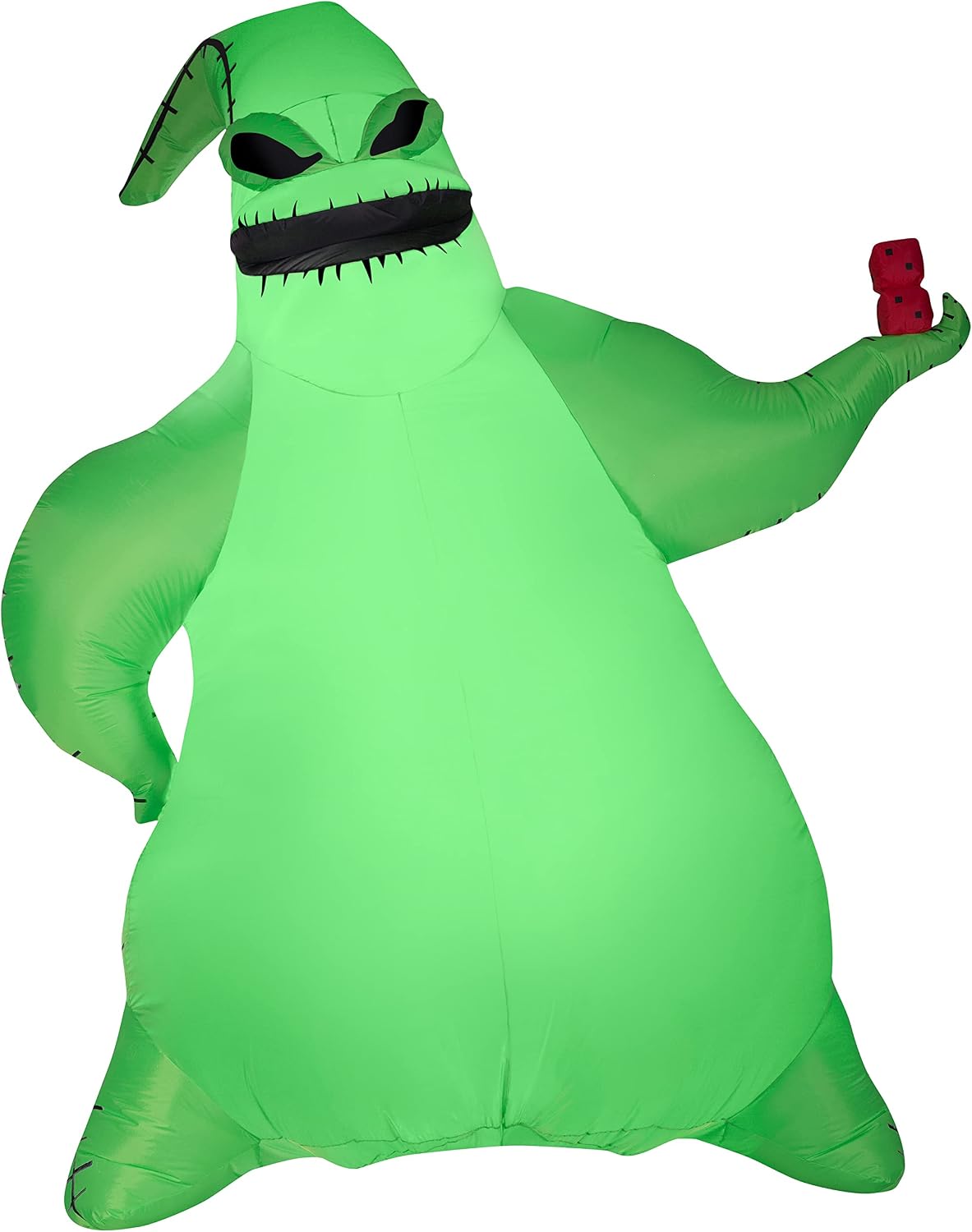 gemmy giant airblown inflatable oogie boogie, green, main product view