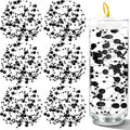 50 PCS Artificial Floating Beads for Centerpieces Vases, Black 8+3mm String Beads for Wedding Party Faux Pearl String for Decorating, String Pearls for Crafts Vase Filler