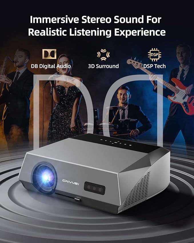 Smart LED 4K Projector Daylight HDR WiFi 6 Bluetooth Google TV, 2300ANSI Daytime Movie Gaming Projectors 4K Ultra HD Home Theater Ceiling with Auto Focus Keystone Zoom Airplay HDMI ARC USB Apps Dolby