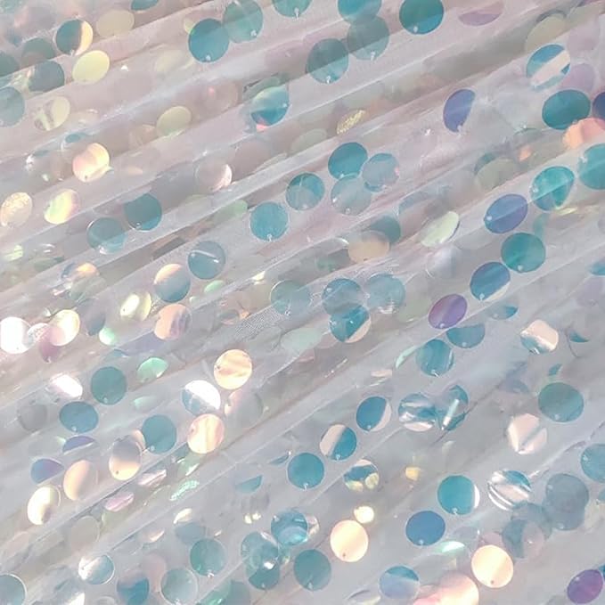 HH 9x9FT Iridescent Sequin Backdrop Curtains, 2 Panel Photography Backdrop Glitter Curtains Fabric Background, Large Shimmer Backdrop Drapes for Christmas Wedding Party Decor