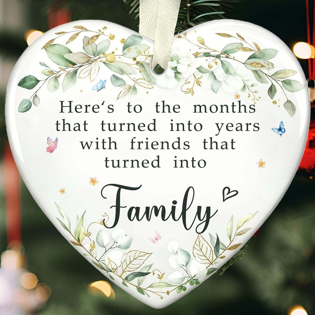 Friends Christmas Ornament - Best Friend for Women, Family, Bestie - Ceramic Friendship Ornament 2026