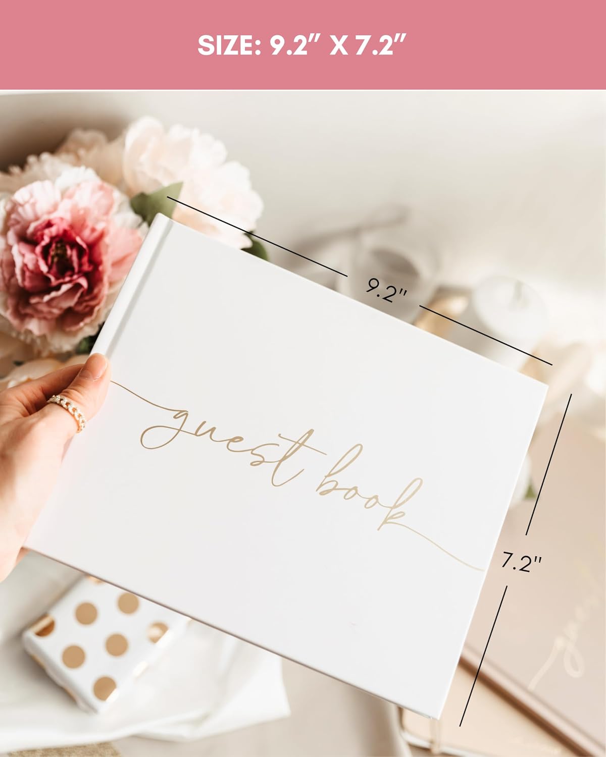 Lamare Wedding Guest Book Sign – Photo Guest Book for Wedding - Blank Page