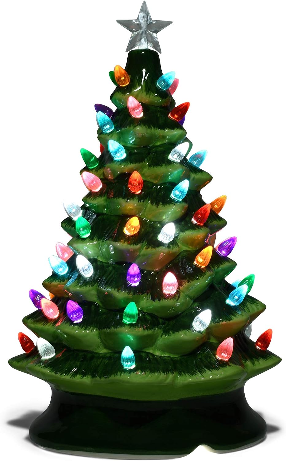 raz imports happy hollydays 13" vintage lighted tree, main product view