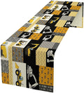 Excavator Table Runner,Boys Kids Construction Vehicles Equipment Trucks Cartoon Car Tablecloth Burlap for Hotel Indoors Outdoor Dining Room Kitchen Holiday Party, 13x80in