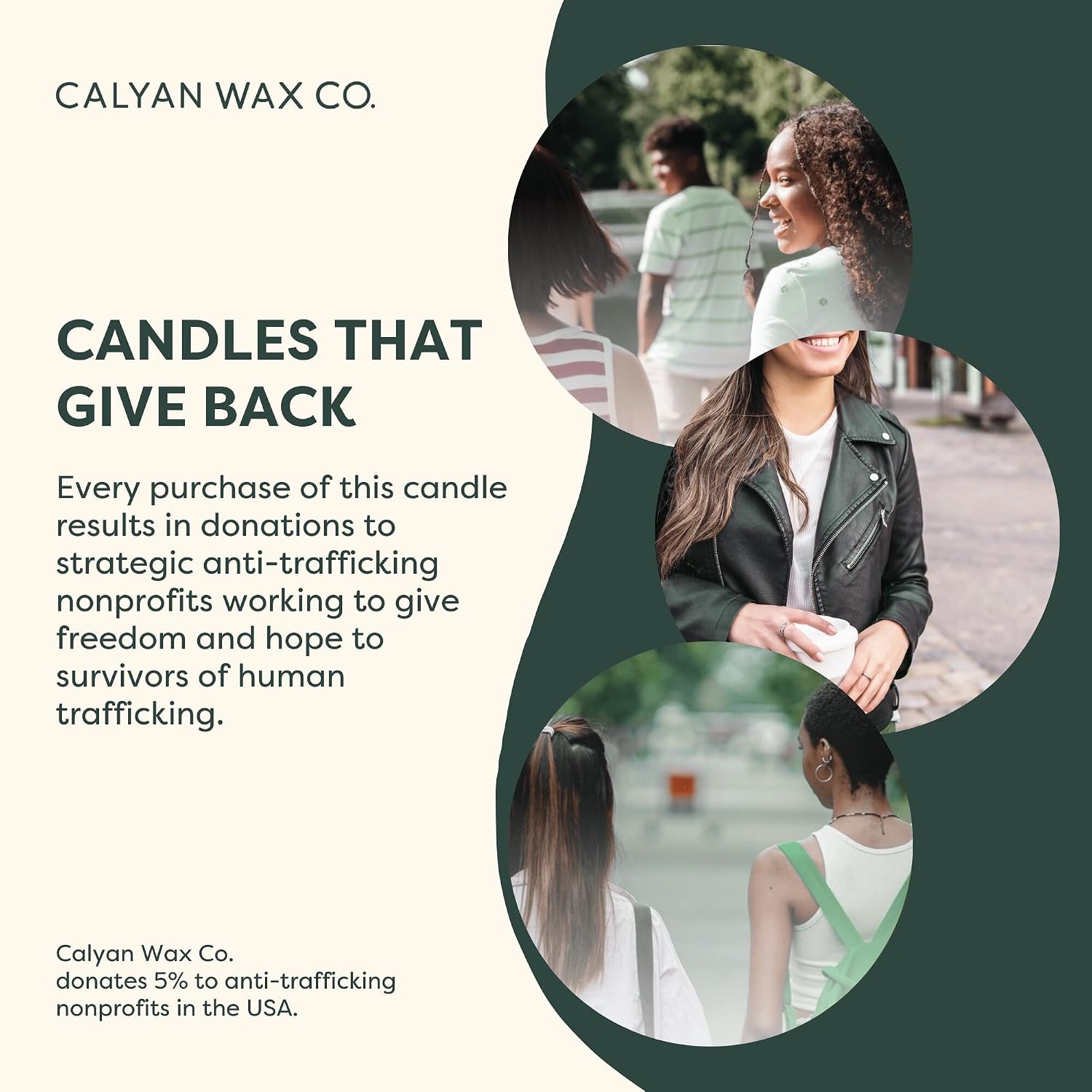 Calyan Wax Co. Evergreen & Eucalyptus 3 Wick Scented Candle - 43 Hour Burn - Luxury 3 Wick Soy Candles - Clean Soy Wax Candles - Long Lasting Large Glass Jar Candle for Home - 14.9oz