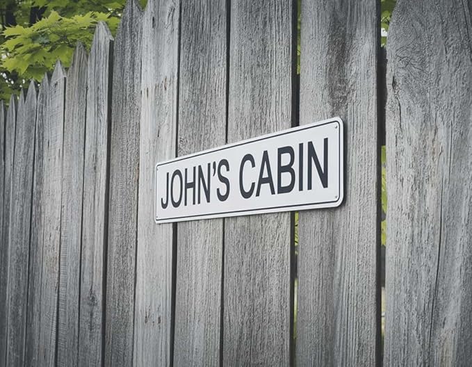 Custom Metal Sign 8x24 Inches - Personalized Outdoor Street Sign with Text/Photo/Logo, Rust-Free .060 Reflective Aluminum for Business Home, Single/Double Sided