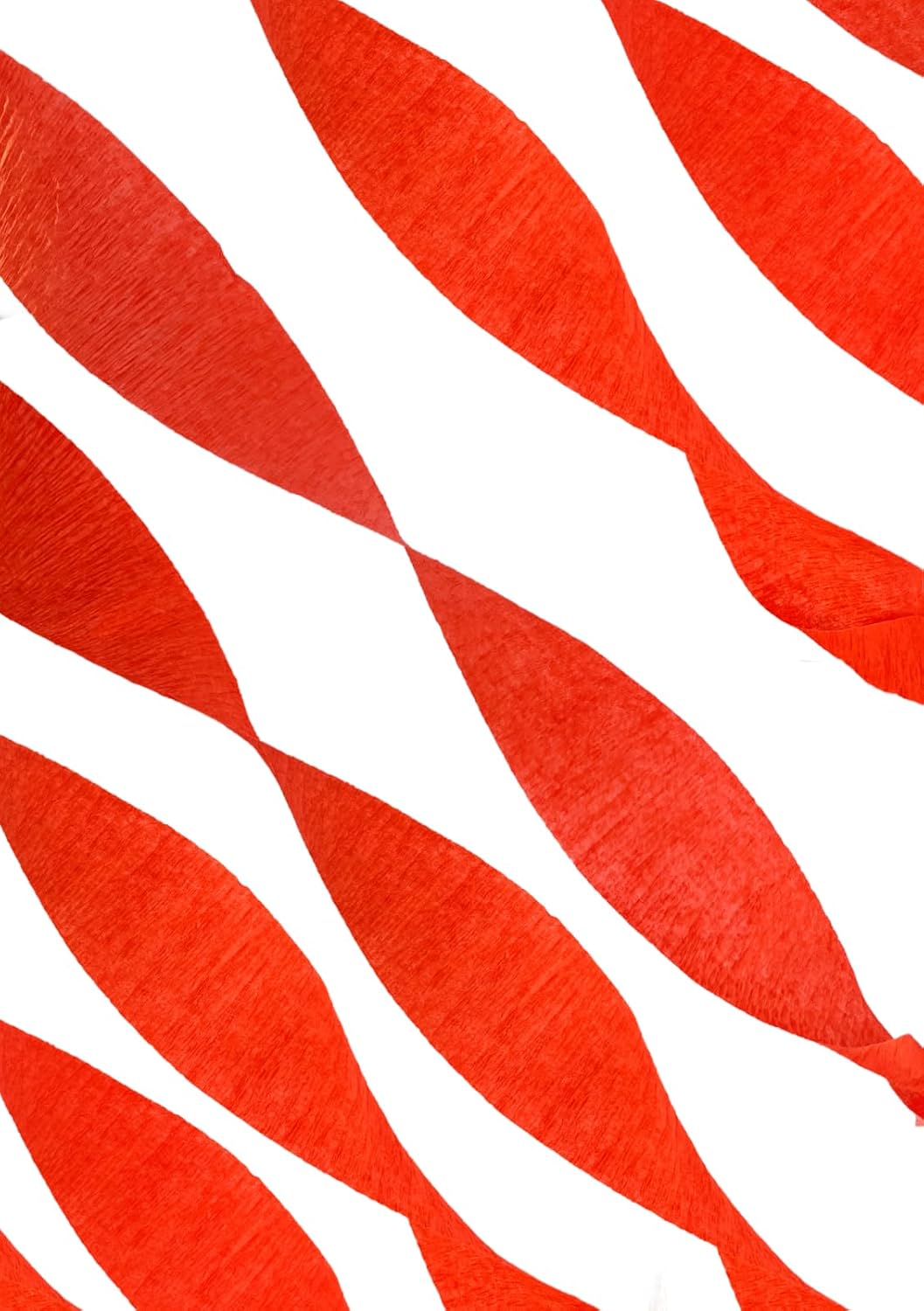 K-Kraft Flame Red 2 Rolls Crepe Paper Streamers for Birthday, Holiday, School, Graduation, Christmas, Party