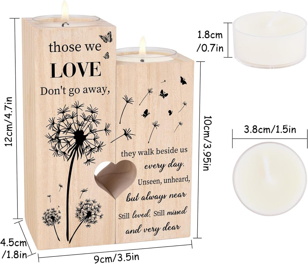 Sympathy Gifts for Loss of Loved One, Bereavement Candle Holders | Condolence Gift, Memorial Gifts for Mother Father Grandma Grandpa Aunt