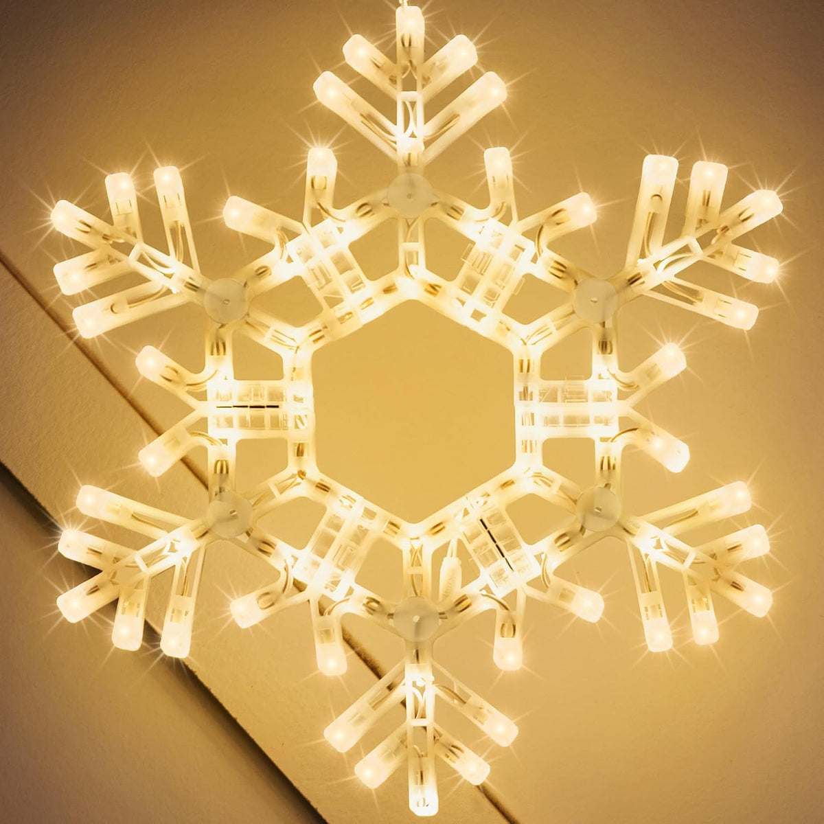 kringle traditions 20" warm white led snowflake –, main product view