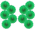 Green Party Decorations,Green Paper Decorations for Party,Tennis Party Decorations Party Paper Fans Bulk 8in,Graduation Decoration Classroom Decor,St Patrick's Day Decortions 30 Color DIY Set （Green）