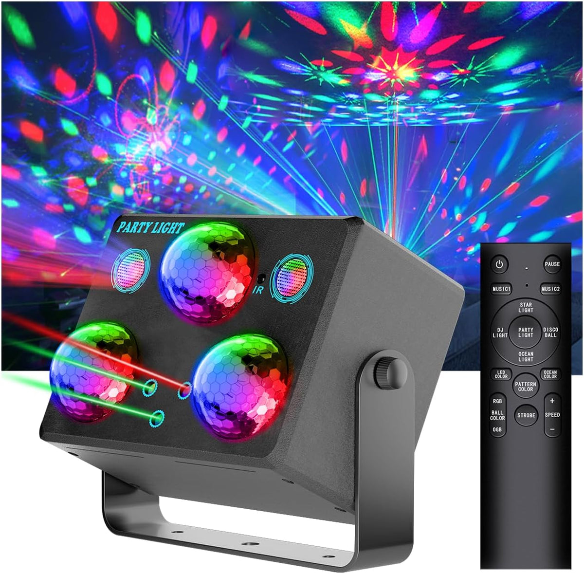 Disco Ball,Party DJ Disco Light Strobe Stage Dance Light Glow Party Sound Act...