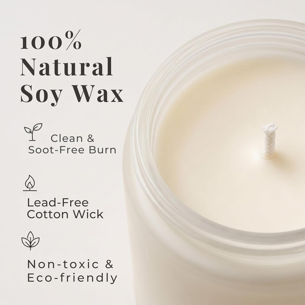 Sympathy Candle – Perfect Memorial Gift for Grief and Bereavement | 7oz Lavender Eucalyptus Candle 100% Natural Soy Wax, 40 Hour Burn Time, Sympathy Gift For Comfort and Remembering