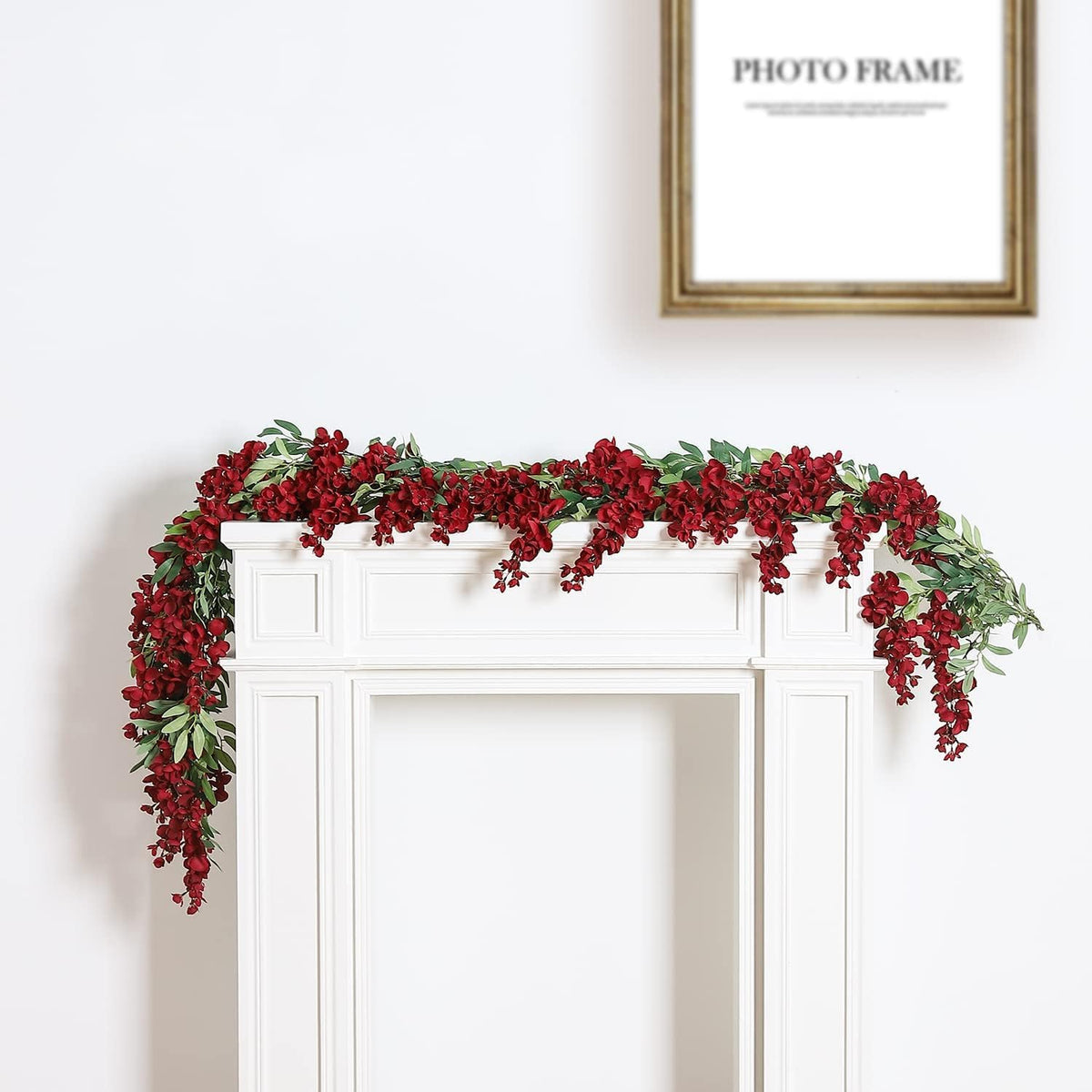 duovlo 4pcs 6.6ft/piece imitation silk wisteria garland hanging, package contents