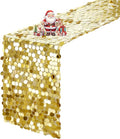 VHH Sequin Table Runner 12 x 108 inches Gold Table Runner, Glitter Runner for Party Wedding Birthday, Party Spring Easter Rustic, Birthday Supplies Decorations (1 Pack).