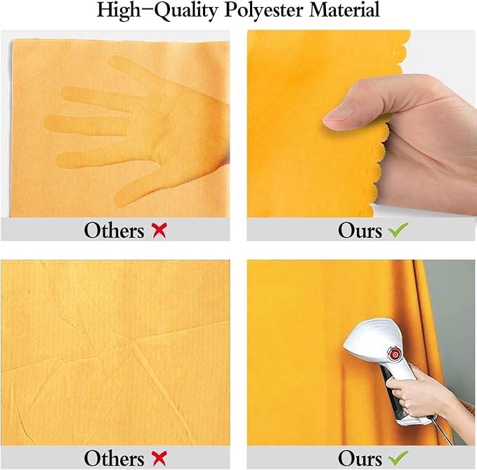 5x7FT Yellow Screen Backdrop Solid Color Screen Photo Backdrop Collapsible High Density Screen for Video Photography and Television
