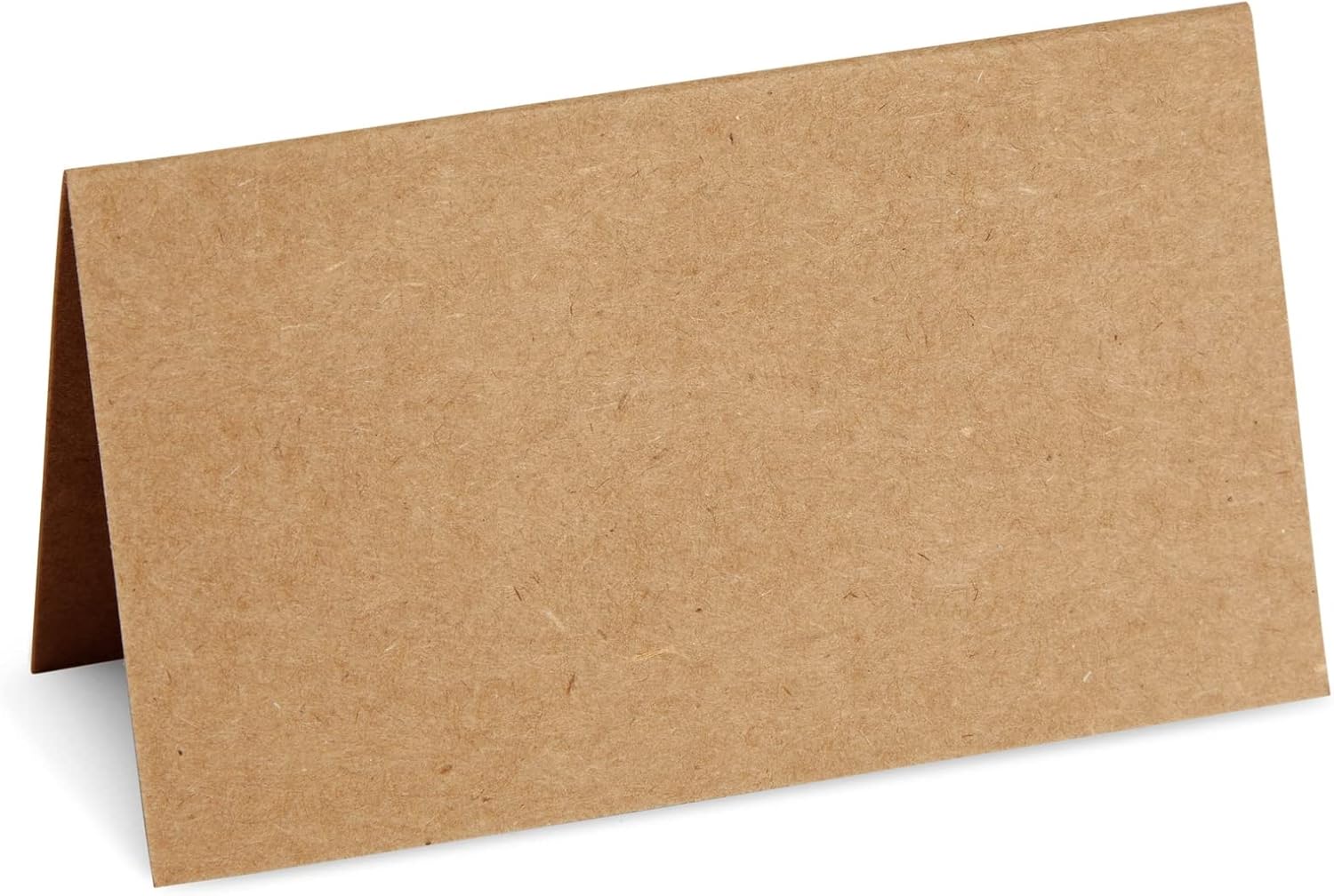 Juvale 200 Pack Kraft Paper Place Cards for Table Setting - Blank Name Cards for Wedding Reception, Baby Shower, Table Numbers (3.5 x 2 In, Brown) - Placecards