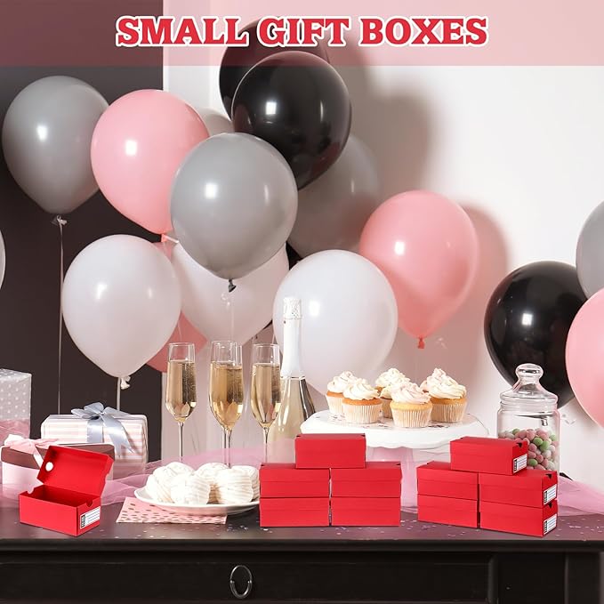 12 Sets Mini Sneaker Boxes for Party Favors Mini Shoe Gifts Boxes 4.7 x 2.5 x 2 Inch Sports Small Gift Case with Editable Label for Candies Cookies Snacks