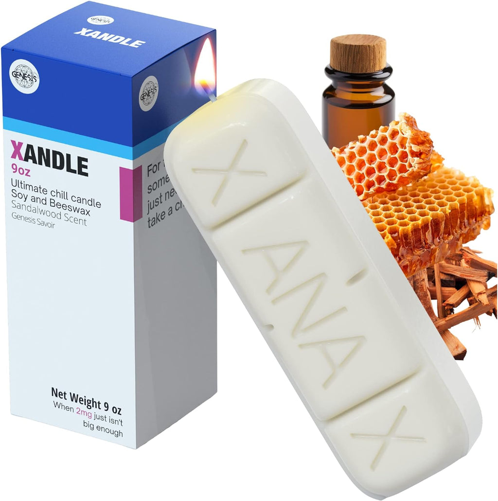 Xanax Candle with Gift Box - XANDLE - Cool Candles - White Elephant Gifts - Funny Candles - Novelty Candles - Funny Nurse Gifts - Eccentric Decor - Weird Decor - Gag Gift Candle