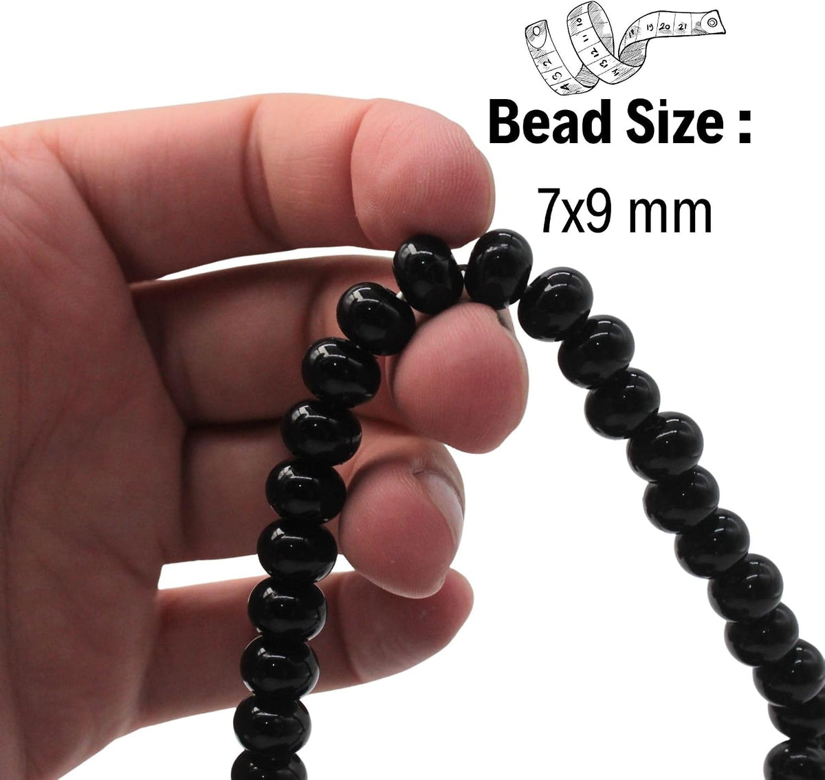 Mega 1000 Bead Black Color Prayer Beads | Classic Tasbih/Rosary/Mala with 100...