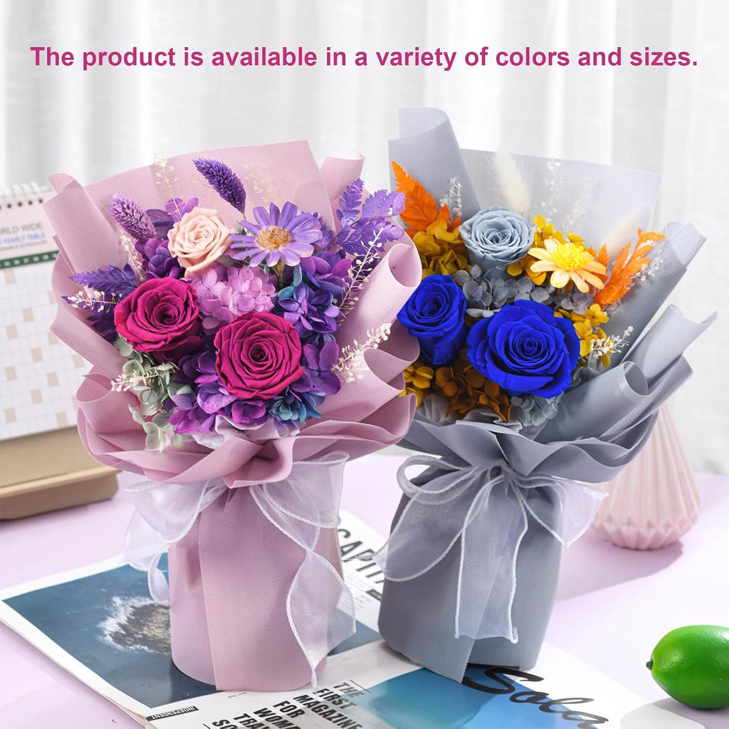 lovenfold preserved flowers for delivery, purple rose bouquets, view 9