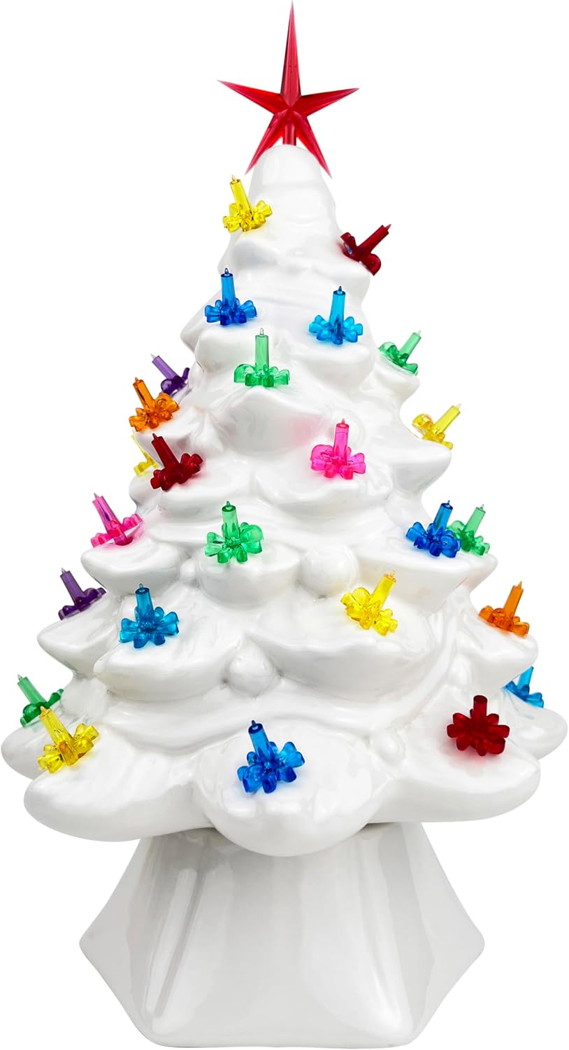 National Artcraft Candle Blossom Ceramic Tree Light Ornaments - (90/Pk) (Multi-Colored)