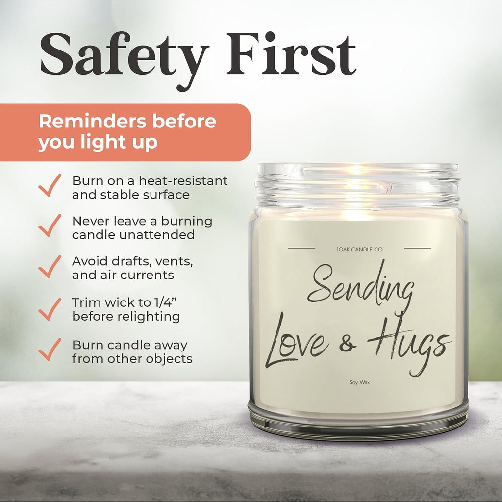 1OAK Big Hug Candle - Grief Gifts - Thinking of You Gifts for Women - Sympathy Gift - Condolence Gift - Sympathy Candle - Cheer Up - Vanilla Soy Candles