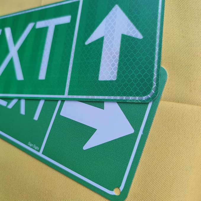 Custom Street Signs, Reflective Option, Single/Double Sided, Outdoor Metal Signs with Direction Arrow, Personalized Rust Free Aluminum, UV Protected & Weatherproof - 4x18 Inch