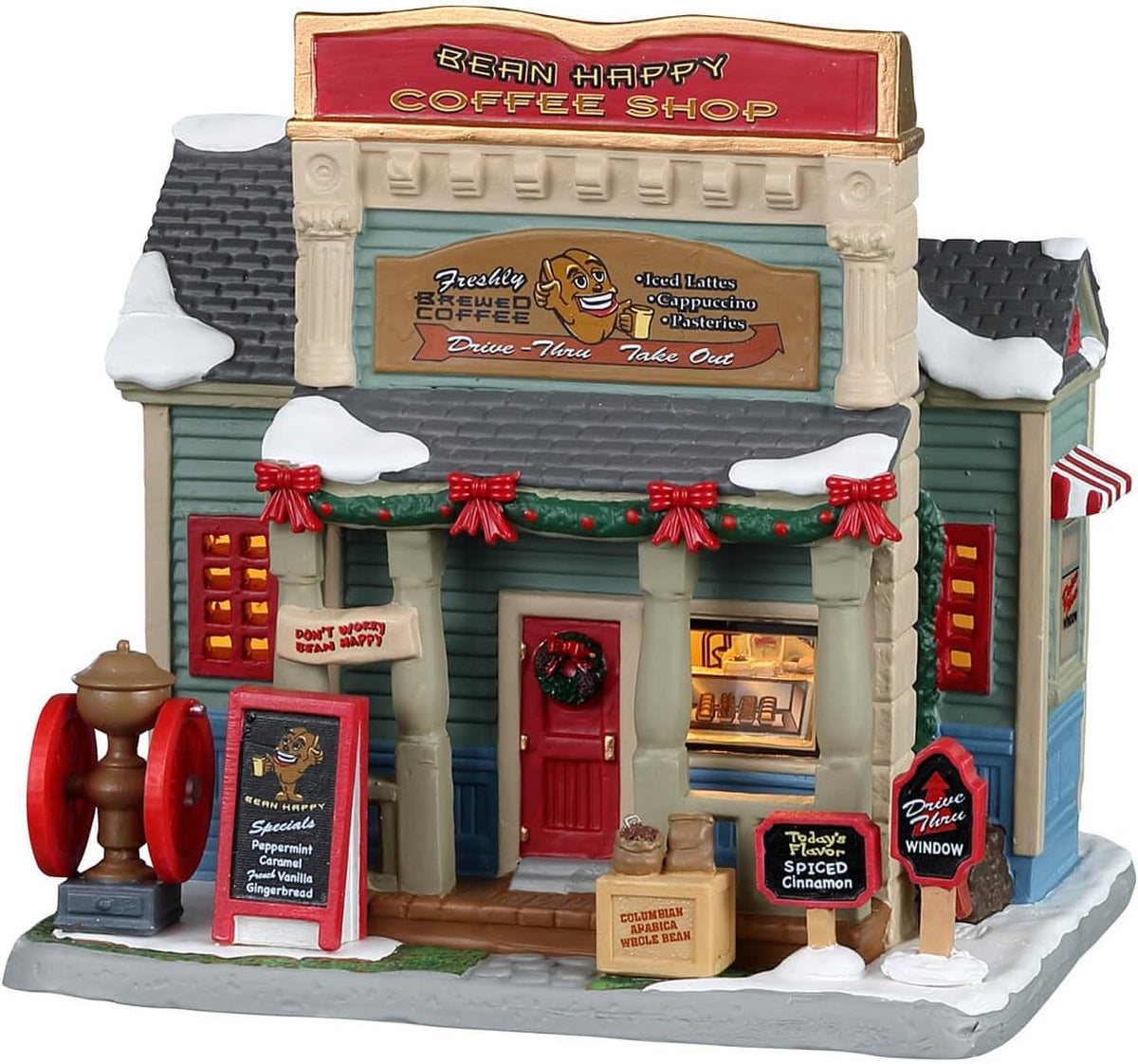 lemax bean happy coffee shop #25929 multicolor, main product view
