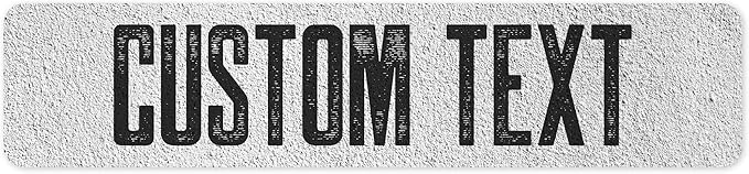 Custom Sign, Custom Street Sign, 11 Font Colors, 13 Font Styles, 4 Hole Options, 22 Sizes, 4x18 Inches, Rust Free DiBound, Fade Resistant, Made in USA by My Sign Center (Concrete)