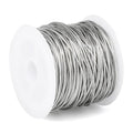 49FT Jewelry Wire 18 Gauge Tarnish-Resistant Copper Beading Wires Roll Bulk for DIY Crafts Jewelry Making, Silver Wire