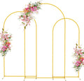 wokceer wedding arch backdrop stand 7.2ft,6.6ft,6ft gold metal, main product view
