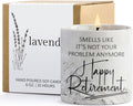 FreeJac Retirement Gifts for Women Men 2026 Retirement Candle for Coworker Boss Funny Farewell Retired Gift for Friend Teacher Nurse Goodbye Gifts for Woman Lavender Candle